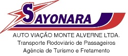 Sayonara - Auto Viação Monte Alverne logo